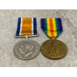 Medals WWI pair silver and victory medals awarded to A.Sgt E.Shipley Royal fus GS-12548