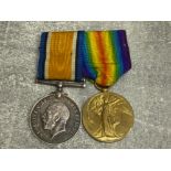 2 WW1 medals the Great War for civilisation and silver George V British war medal, dated 1914-