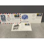 3 x American 1st day covers, Apollo II Moon landing July 1969