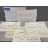 Collection of 6 “Postcards” from WW2 allied prisoners of war to home