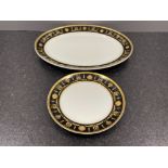 Mottahedeh for Tiffany & Co serving dish (35.5cm) and side plate (22cm) in Empire design