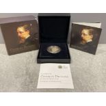 Coin UK Royal mint 2012 £2 Charles Dickens silver proof coin in case of issue with certificate