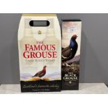 The Famous grouse scotch whisky and also the Black grouse smoky scotch whisky (Unopened) in origi