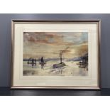 Ronald Moore B.W.S 1927-1992 watercolour titled Tyne Ferry - The Collingwood