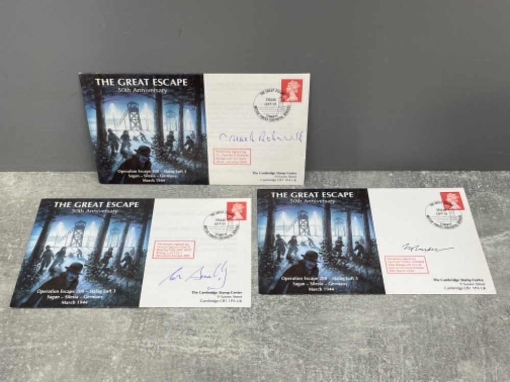 The Great Escape 50th anniversary 1st day covers Anniversaries signed personally by Ivo Peter