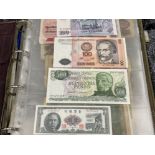 Banknotes world collection in album over 200