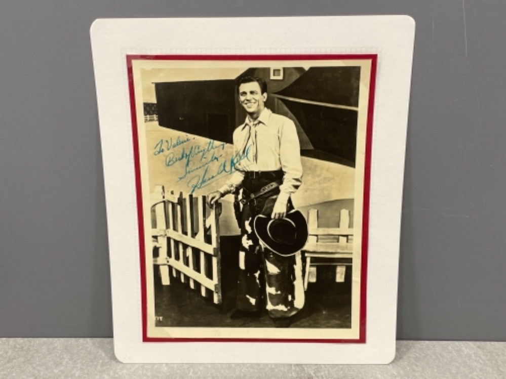 Autograph - Howard Keel (1919-2004) American actor and singer