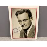 Autograph - Trevor Howard English actor Vintage publicity photograph