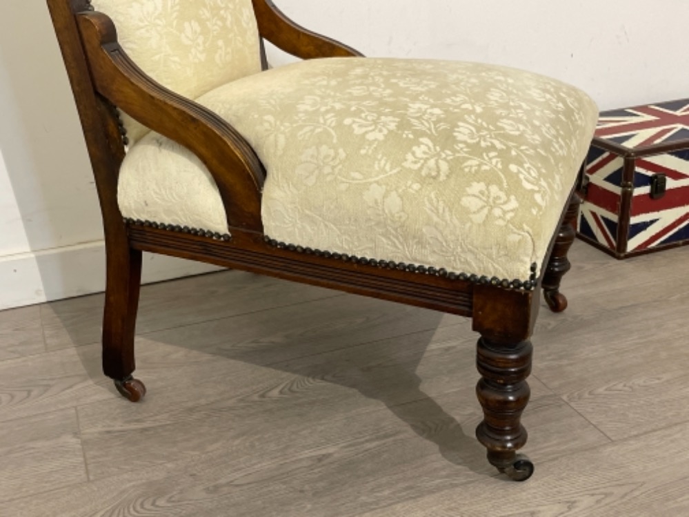 Victorian Ladies low arm chair (nice example) - Image 3 of 3