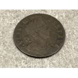 Coins William III Halfpenny coin dated 1700