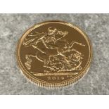 22ct gold 2014 full sovereign coin unc