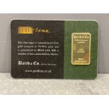 One ounce fine gold (Baird & Co) bar