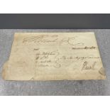 Royalty - part document dated 1835 signed by King William IV (1765-1837)