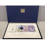 Banknote £20 2020 banknote uncirculated first polymer note in presentation case