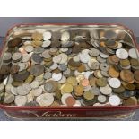 World coins over 3kg of assorted