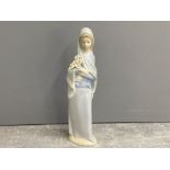 Lladro figure 4650 girl with flowers