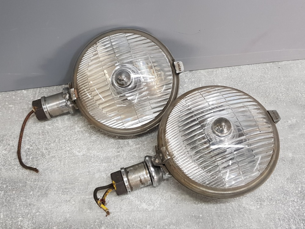 2 Lucas SFT 576 spotlights, come from a 1960s Jaguar MKII in working order
