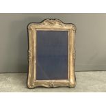 Hallmarked silver framed photo frame, 21x14cm