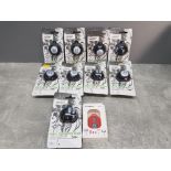 Eleven mobile phone accessories mini ball speakers and another.