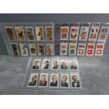 3 full sets of cigarette cards, Wills Radio celebs, John player and sons flags and Natural