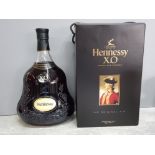 Large Dummy bottle of Hennessy X.O extra old cognac, with original box, for display purposes only