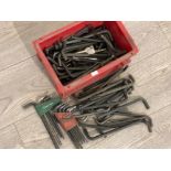 Large quantity of Allen keys, different sizes, mainly for larger fittings