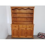 Large pine 3 drawer welsh dresser 182x138cm