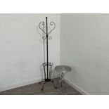 Metal side table and Coat stand