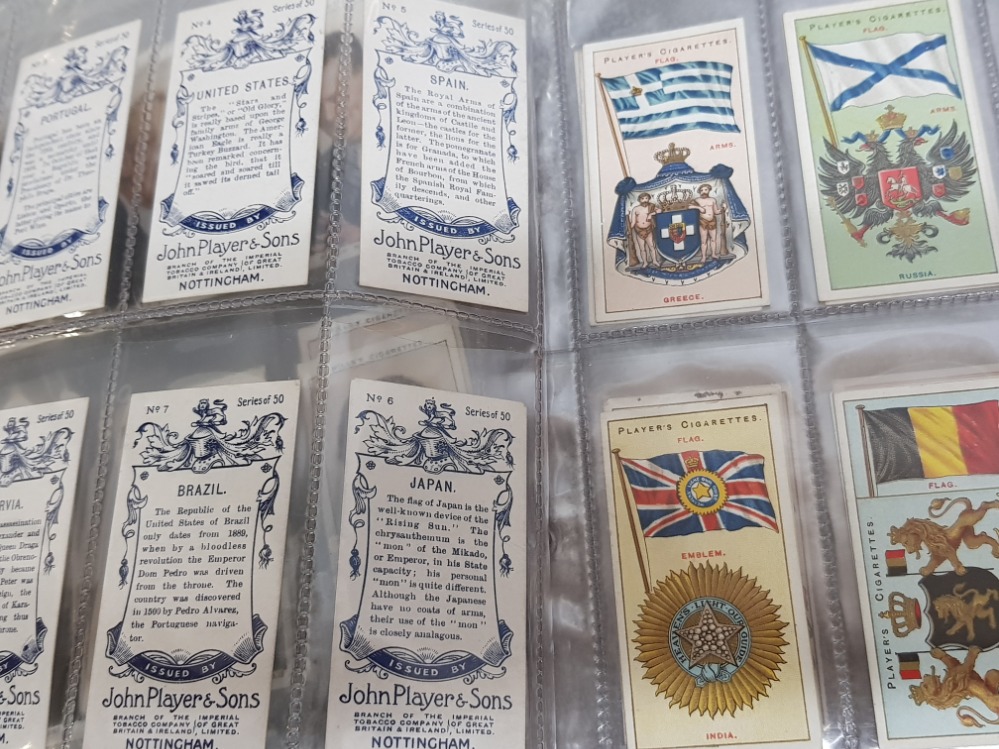 3 full sets of cigarette cards, Wills Radio celebs, John player and sons flags and Natural - Image 3 of 3