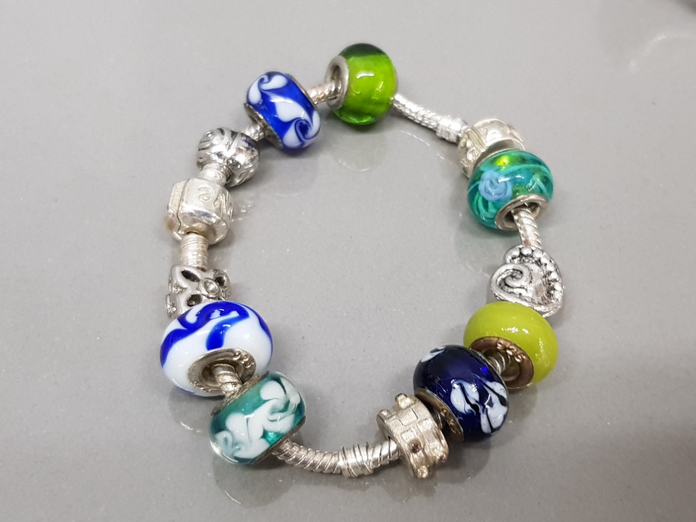 4 'pandora' style bead bracelets - Image 2 of 4