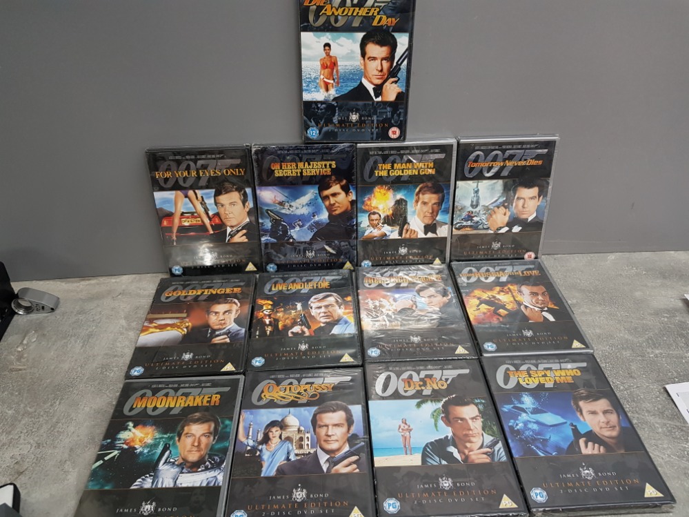 13 unopened 007 James Bond DVDs together with 16 war related DVDs - Bild 2 aus 2