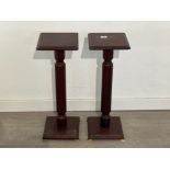 2 x Mahogany plant stands