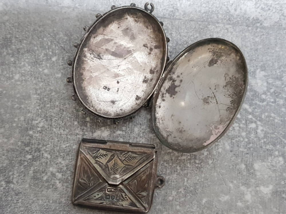 Bag of mixed silver and metal items including Silver 1902-1908 Westminster Dragoons badge, silver - Image 3 of 3