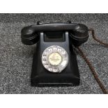 Vintage Bakerlite black telephone