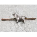 Beautiful Edwardian 9ct gold 3D model of a spaniel, great gift for a dog lover, 6.7g.