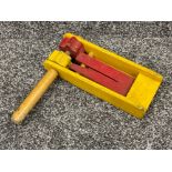 Vintage football Clacker (Yellow & Red)