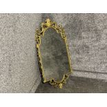 Heavy Brass effect well presented Mirror with scrolled boarder