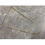 9ct yellow gold necklet, 4.3G