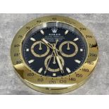 Wall clock in the style of Rolex Daytona