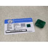 55.5ct natural Brazillian loose emerald gemstone