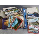 Box of vintage postcards