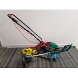 Qualcast lawnmower no back box together with strimmer and hedge trimmer sas