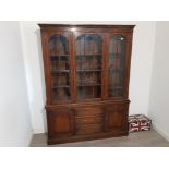 Oak triple glazed door wall unit, with keys 153x201cm