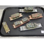 6 HO military carriages, DB models