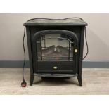 Dimplex Club electric fire, in black