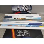 12 unframed film posters including Avengers and Star Wars by Vans etc