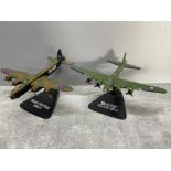 6 x Model military war planes including Short Stirling and Avro Lancaster