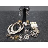 Collection of assorted earrings