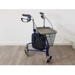 A Drive walking aid with basket.