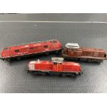 3 boxed Lima locomotives